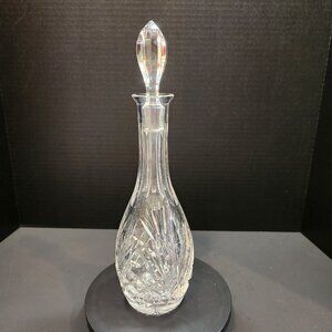 Vintage Cut Crystal Cordial Decanter With Stopper